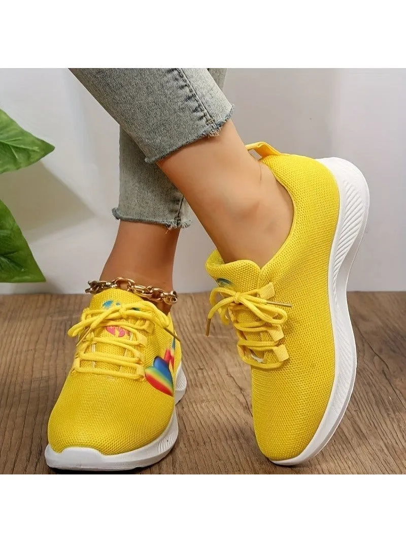 Mesh Lace-Up Sneakers