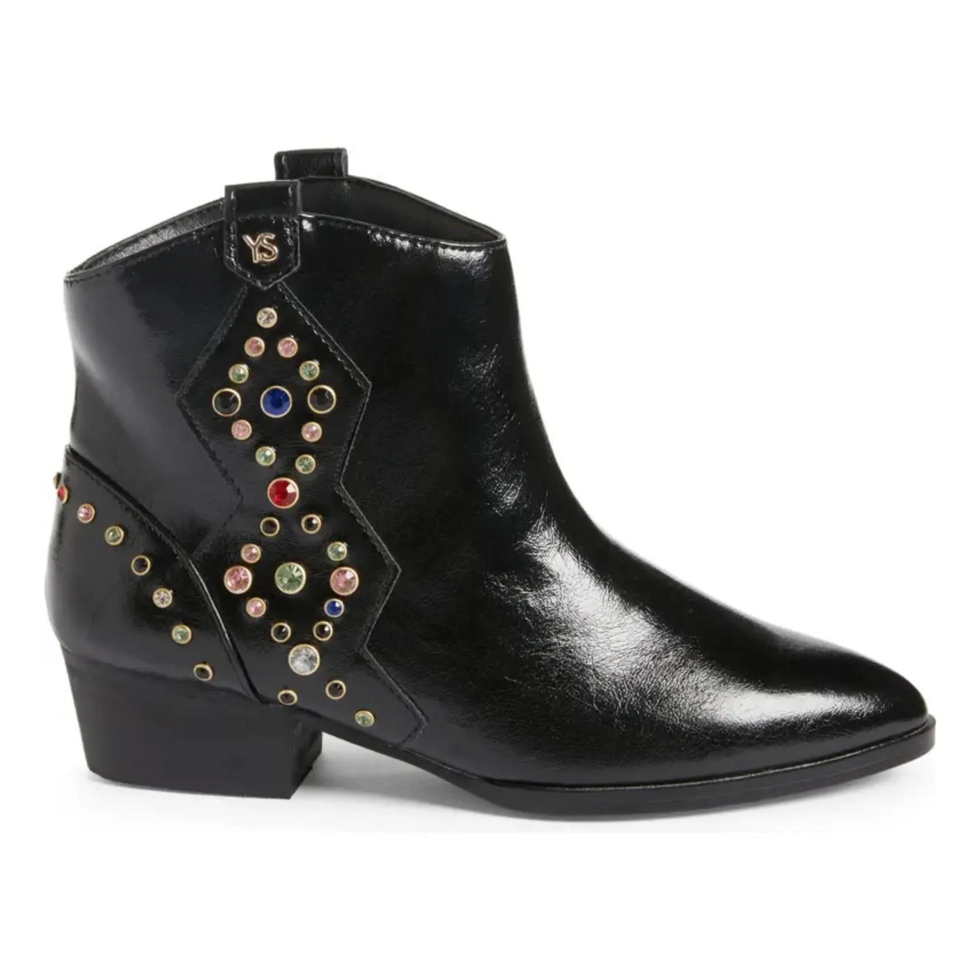 Miss Dallas Gem Western Boot in Black - Kids