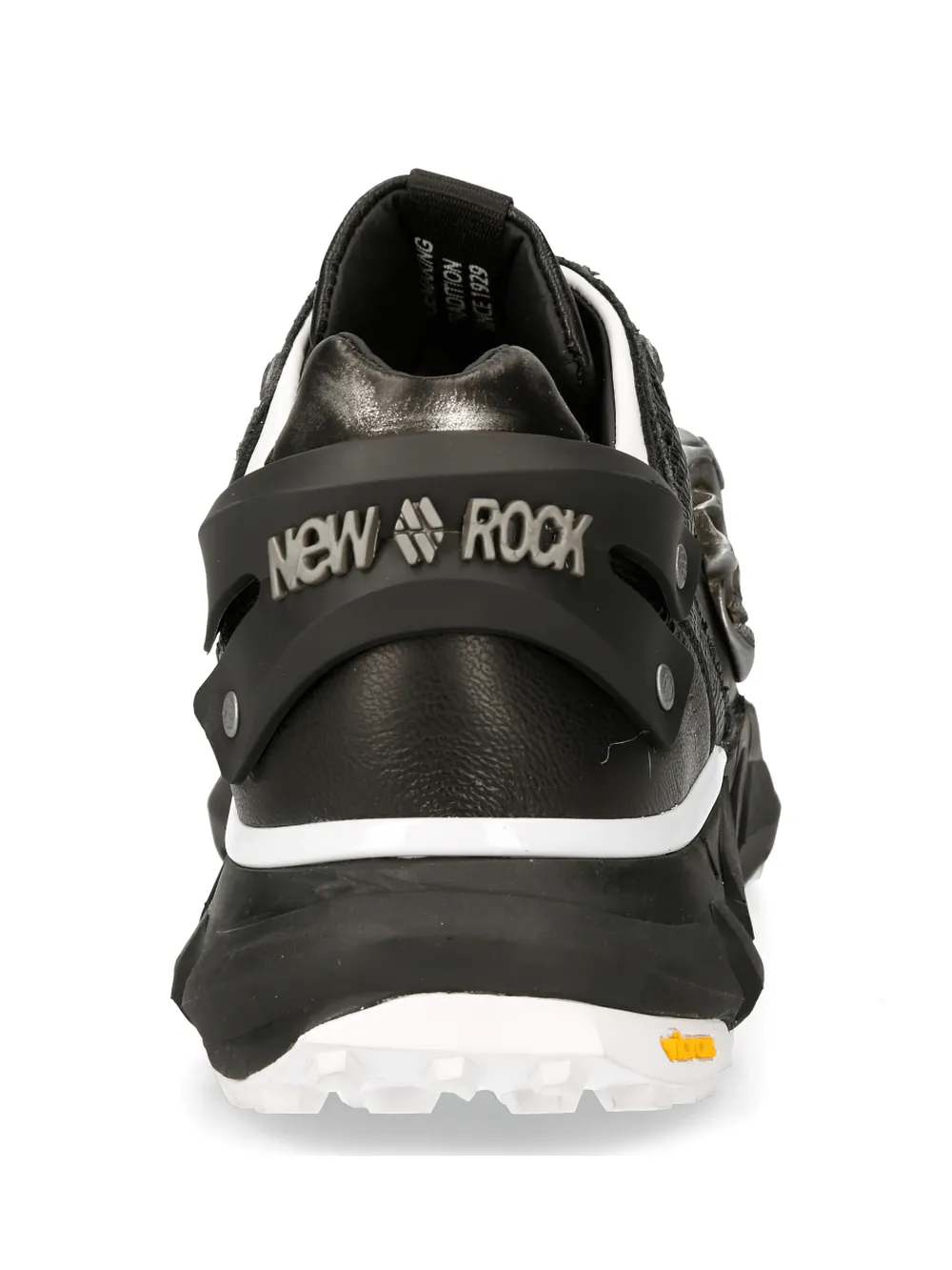 NEW ROCK Edgy Skull Emblem Black Sneaker for Trendsetters