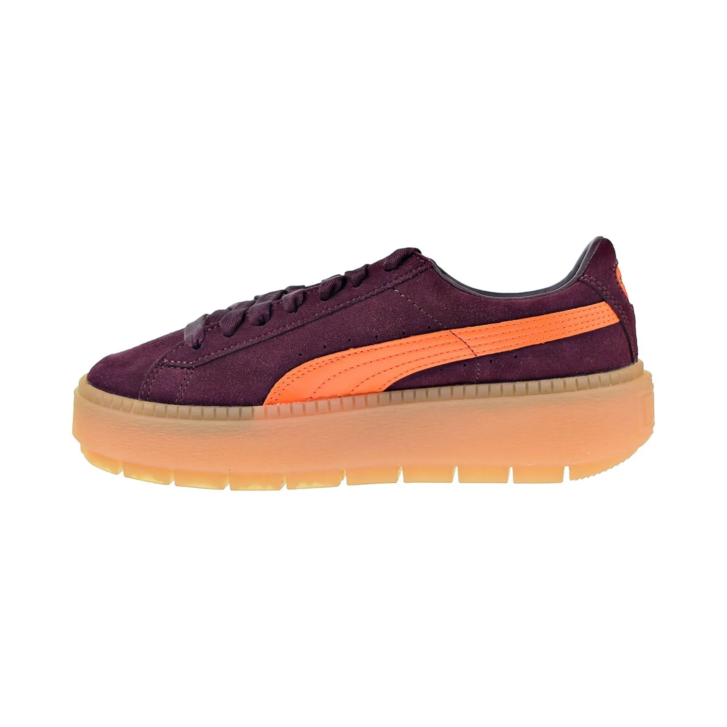 Puma Platform Trace Block Women's Shoes Wonetasting-Flame