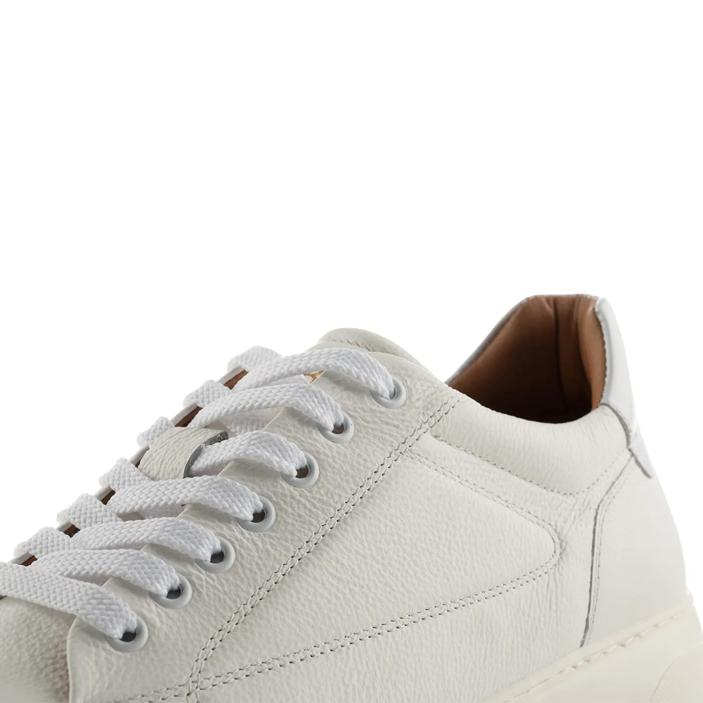 Rune sneaker leather - WHITE / WHITE