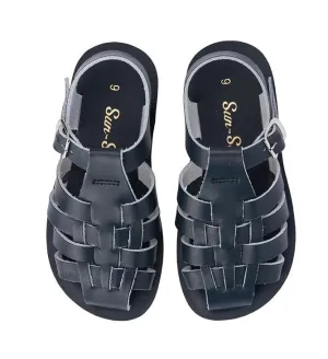 SALTWATER - KIDS SUNSAN SAILOR SANDAL: NAVY