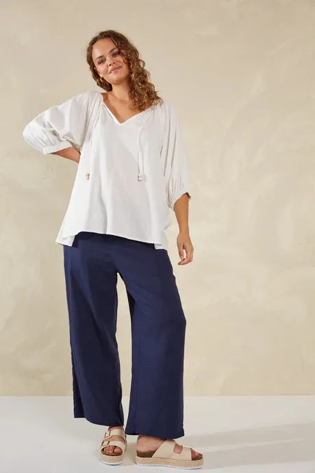 Sardinia Relaxed Blouse/ONE SIZE