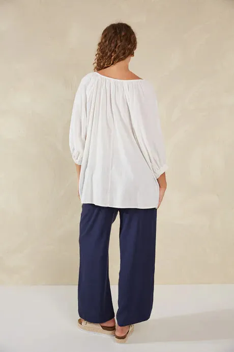 Sardinia Relaxed Blouse/ONE SIZE