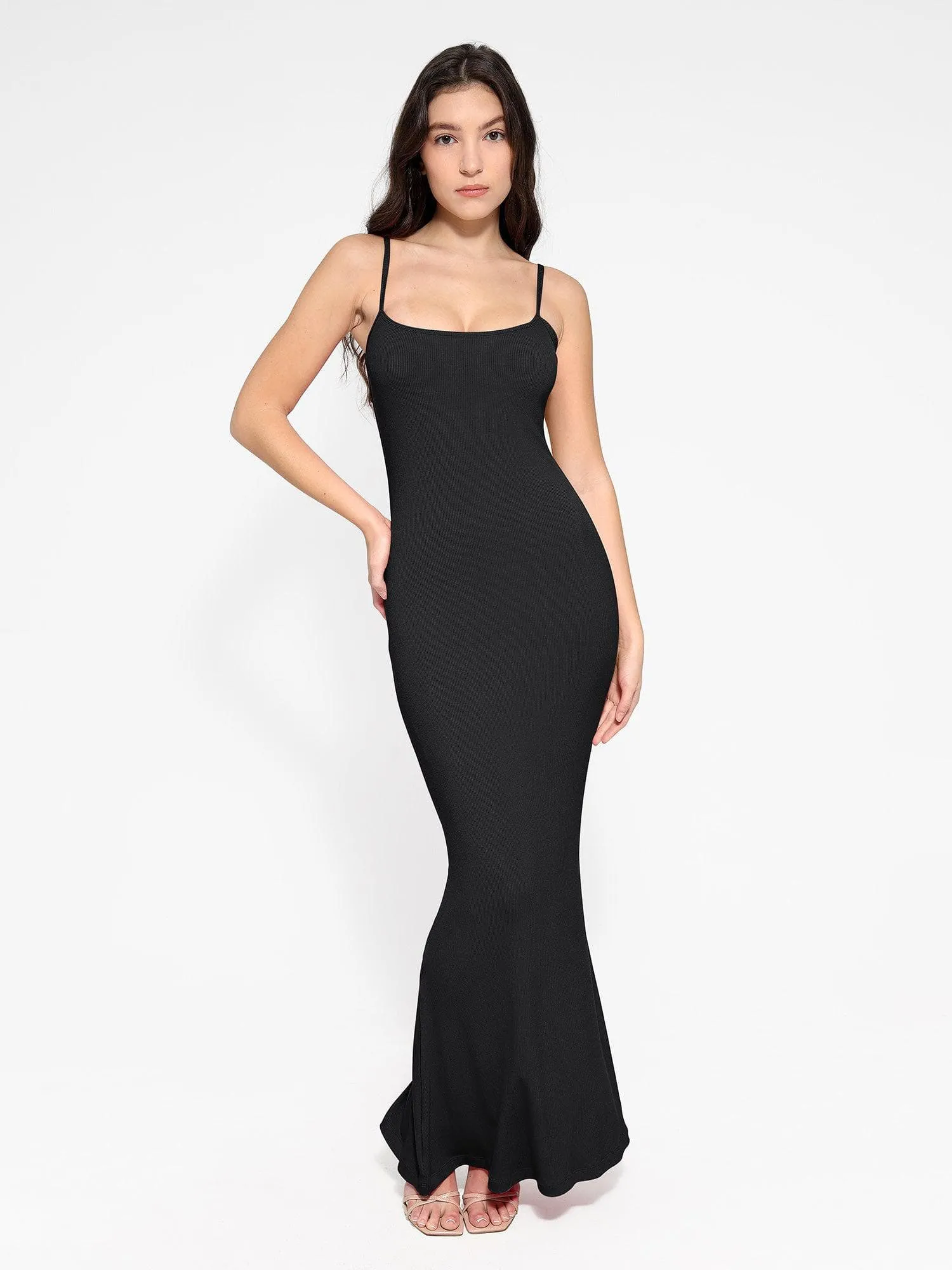 Shapewear Modal Slimming Maxi Slip Dress For Insiders