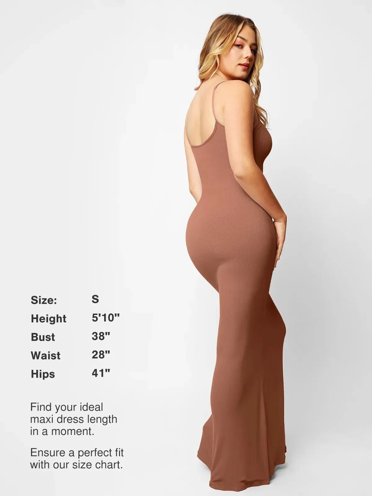 Shapewear Modal Slimming Maxi Slip Dress For Insiders