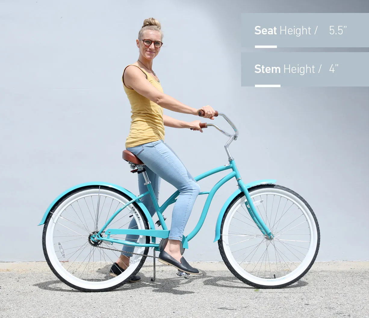 sixthreezero Breathe Women's 26" 3 Speed Beach Cruiser Bicycle