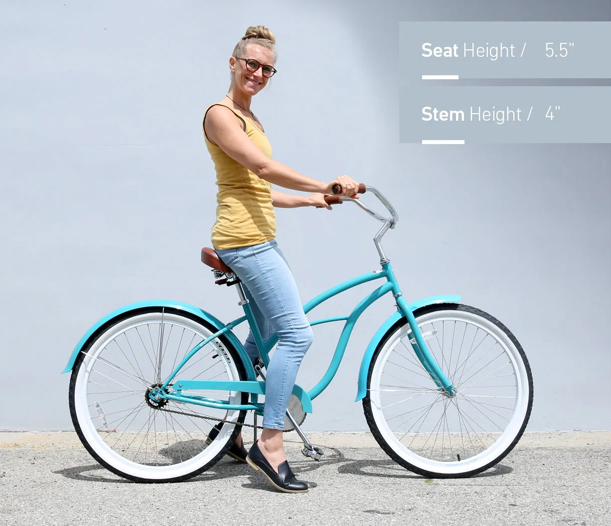 sixthreezero Breathe Women's 26" 3 Speed Beach Cruiser Bicycle