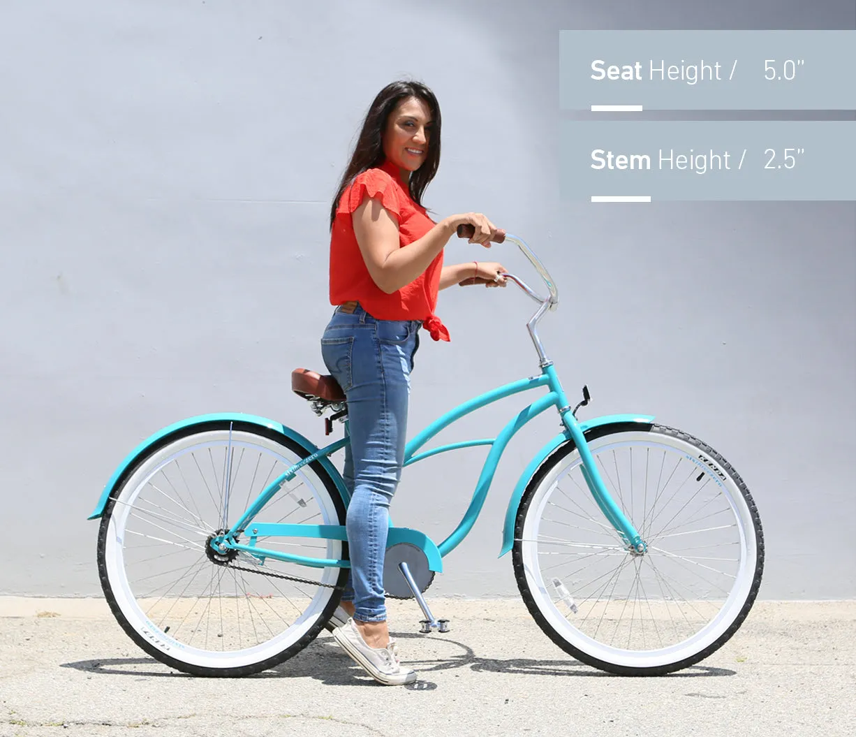 sixthreezero Breathe Women's 26" 3 Speed Beach Cruiser Bicycle