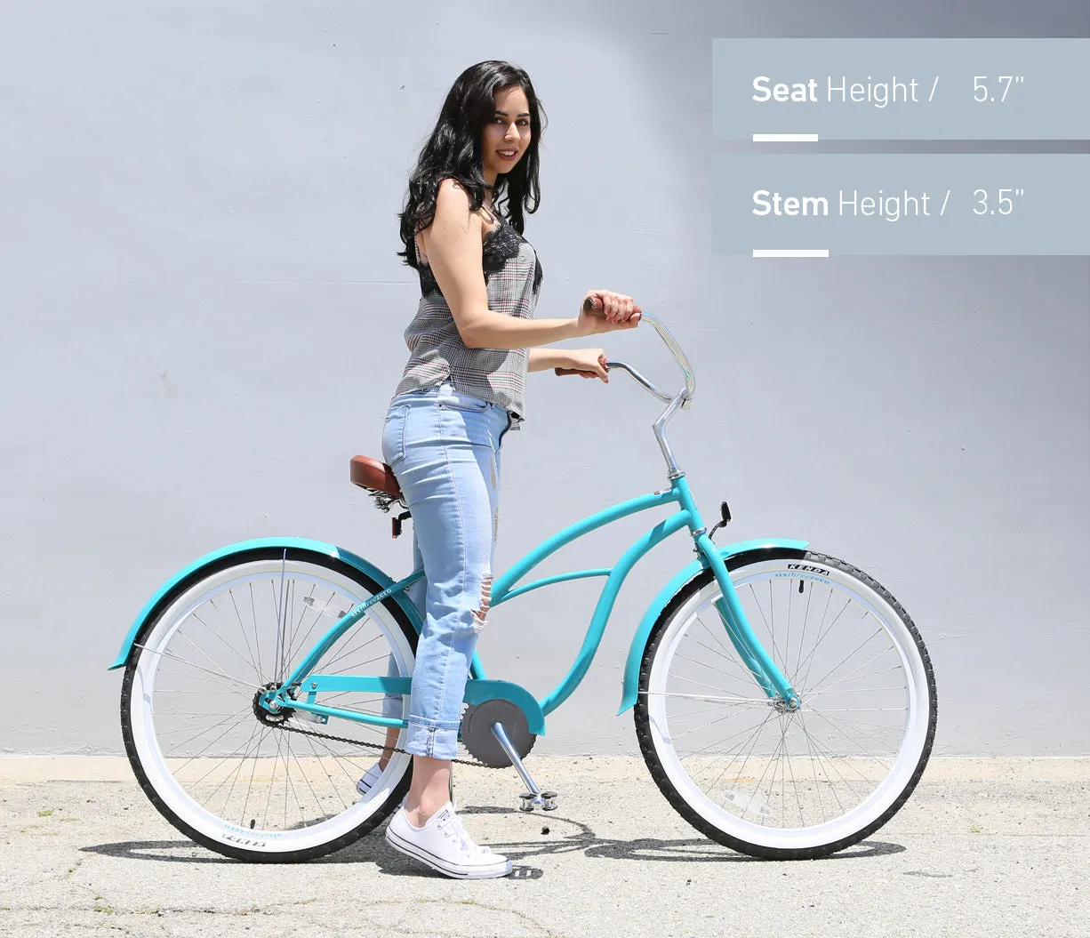 sixthreezero Breathe Women's 26" 3 Speed Beach Cruiser Bicycle