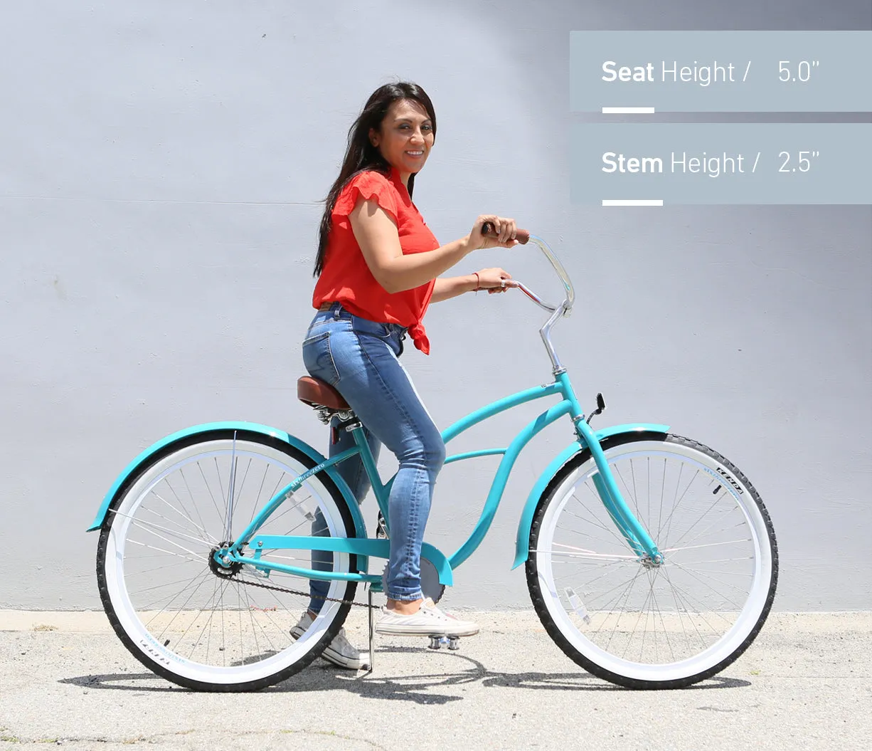 sixthreezero Breathe Women's 26" 3 Speed Beach Cruiser Bicycle