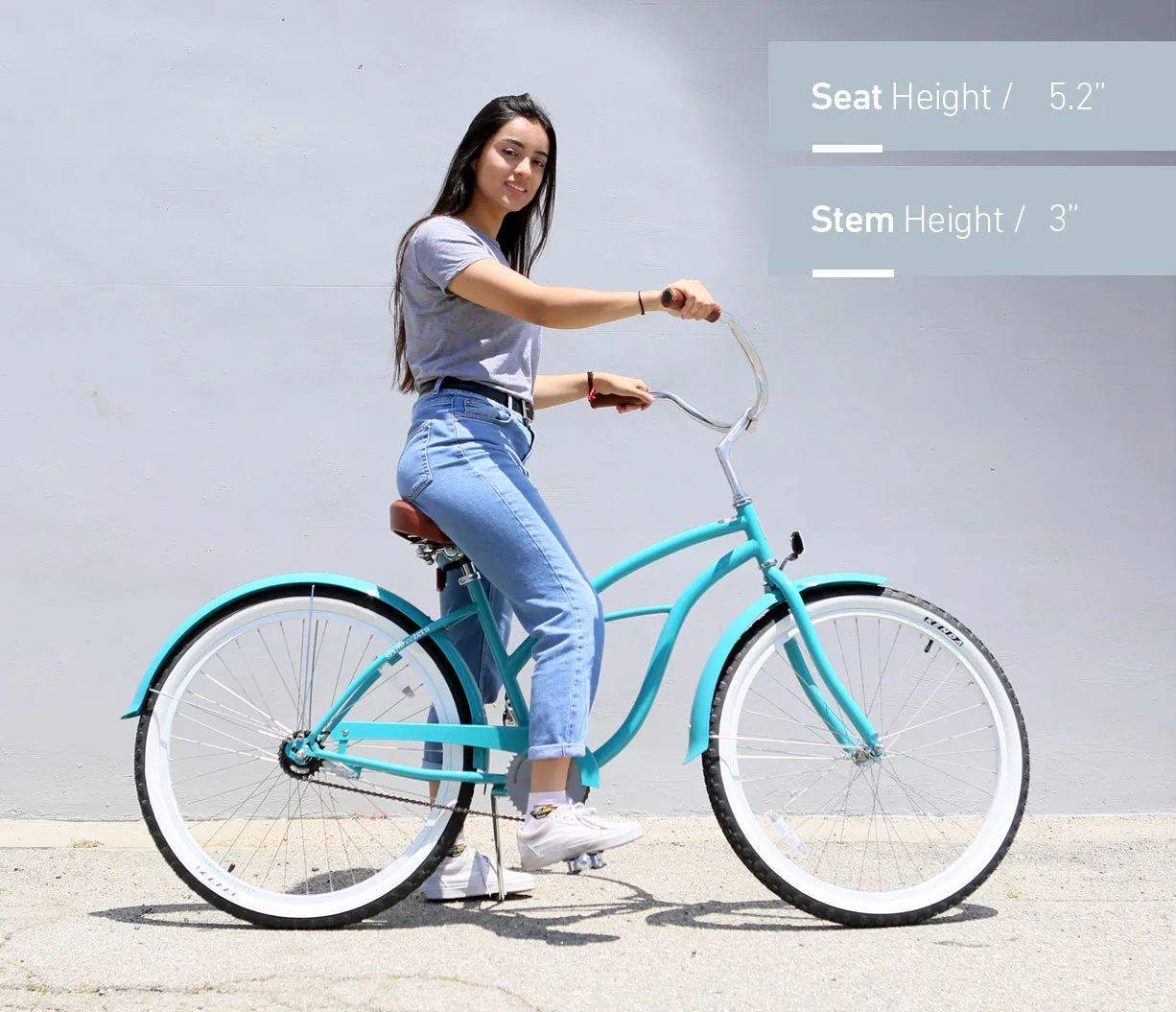 sixthreezero Serenity Women's 26" 7 Speed Beach Cruiser Bicycle