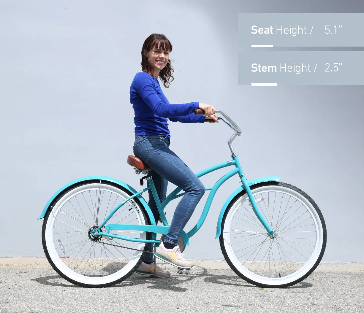 sixthreezero Teal Women's 26" 7 Speed Beach Cruiser Bicycle