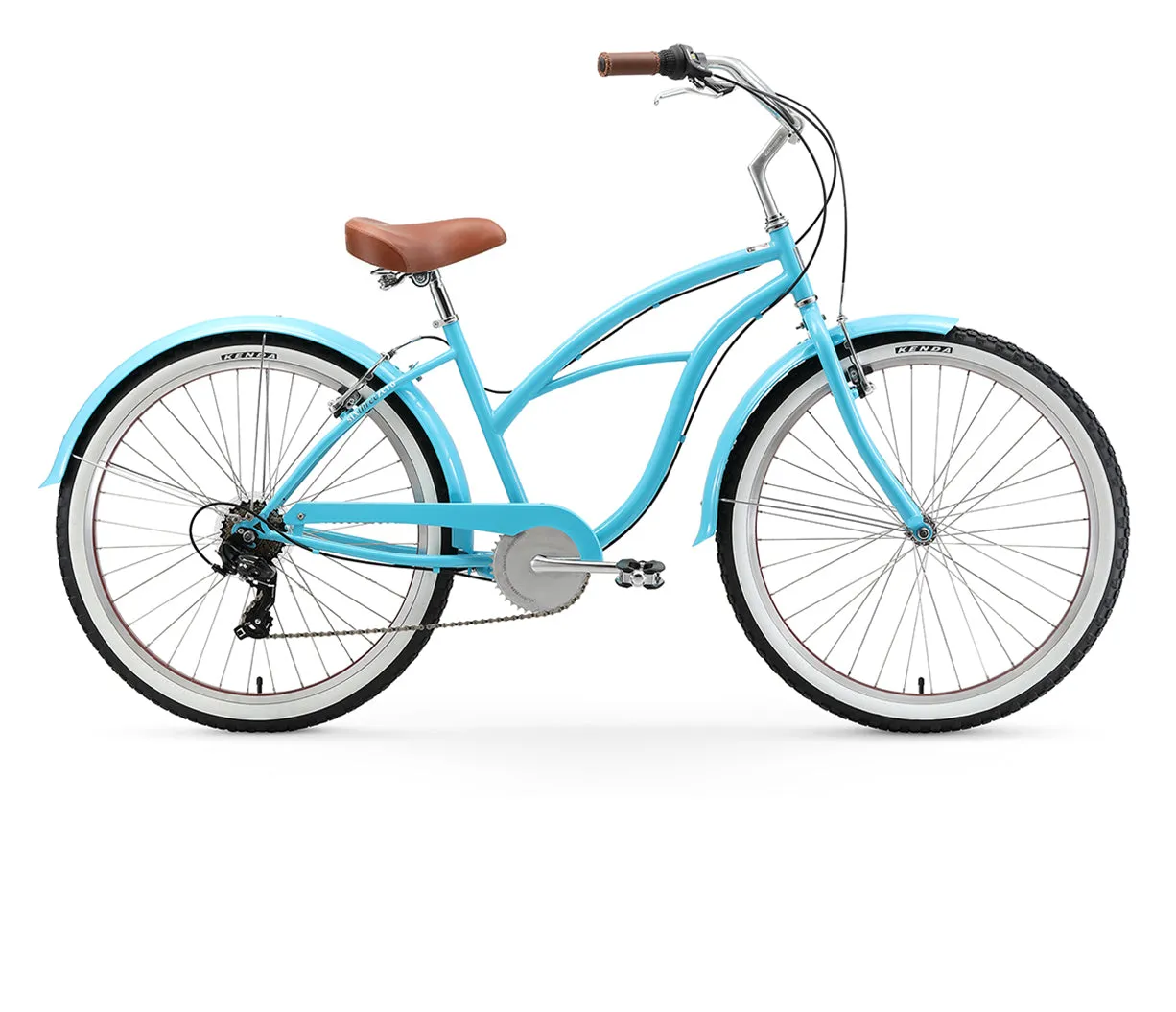 sixthreezero Teal Women's 26" 7 Speed Beach Cruiser Bicycle