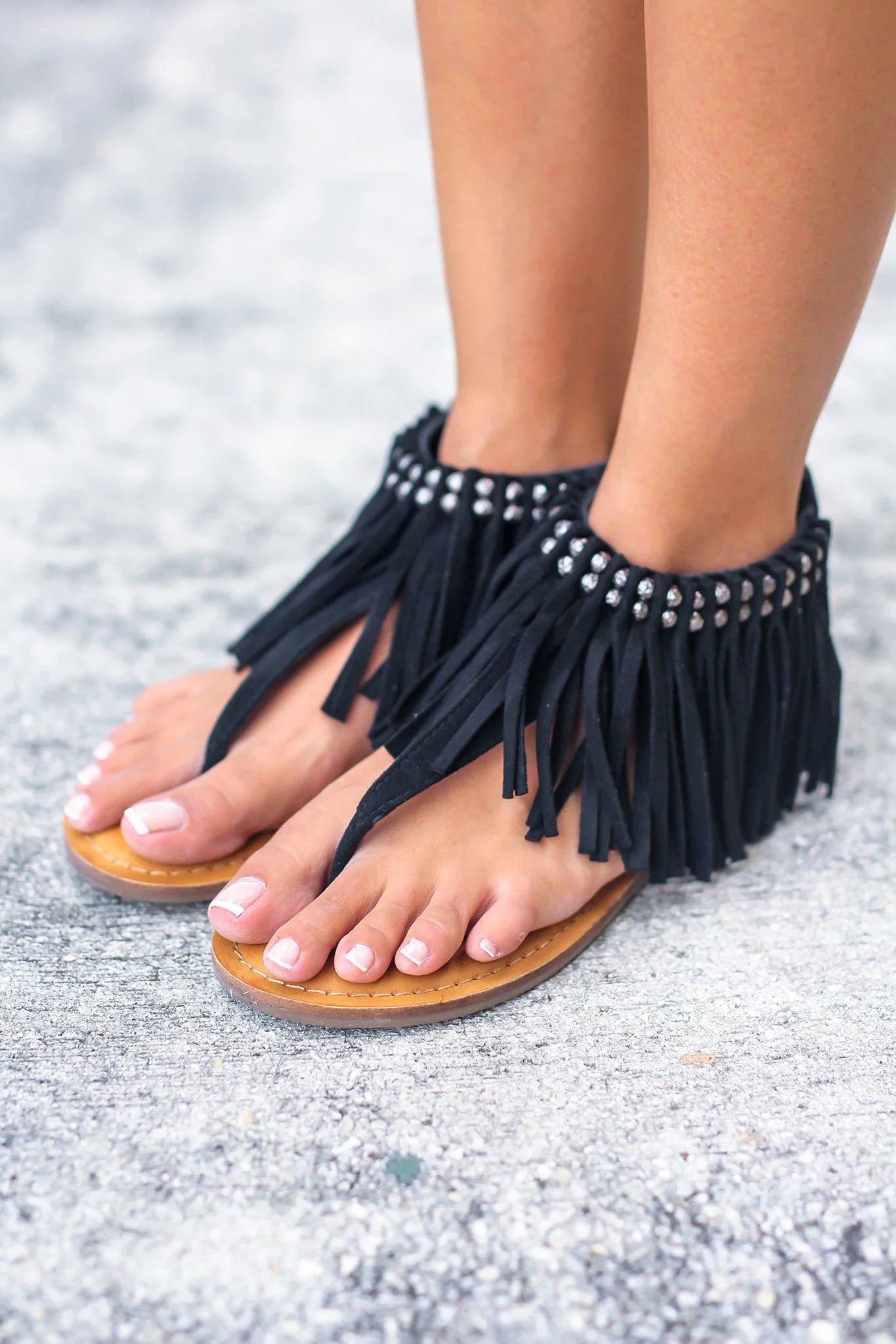 Solene Black Sandals