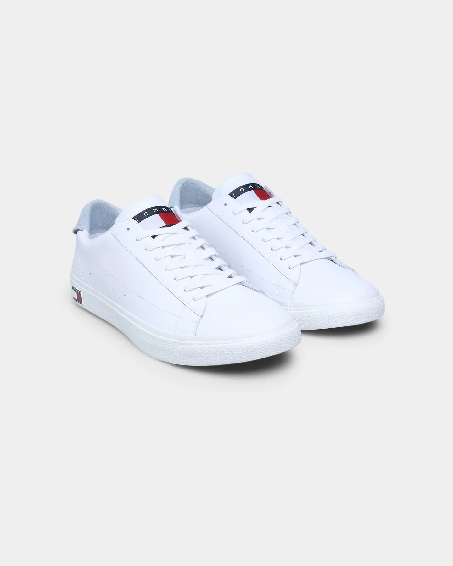 Tommy Jeans Leather Low Cut Vulcanised Sneaker White