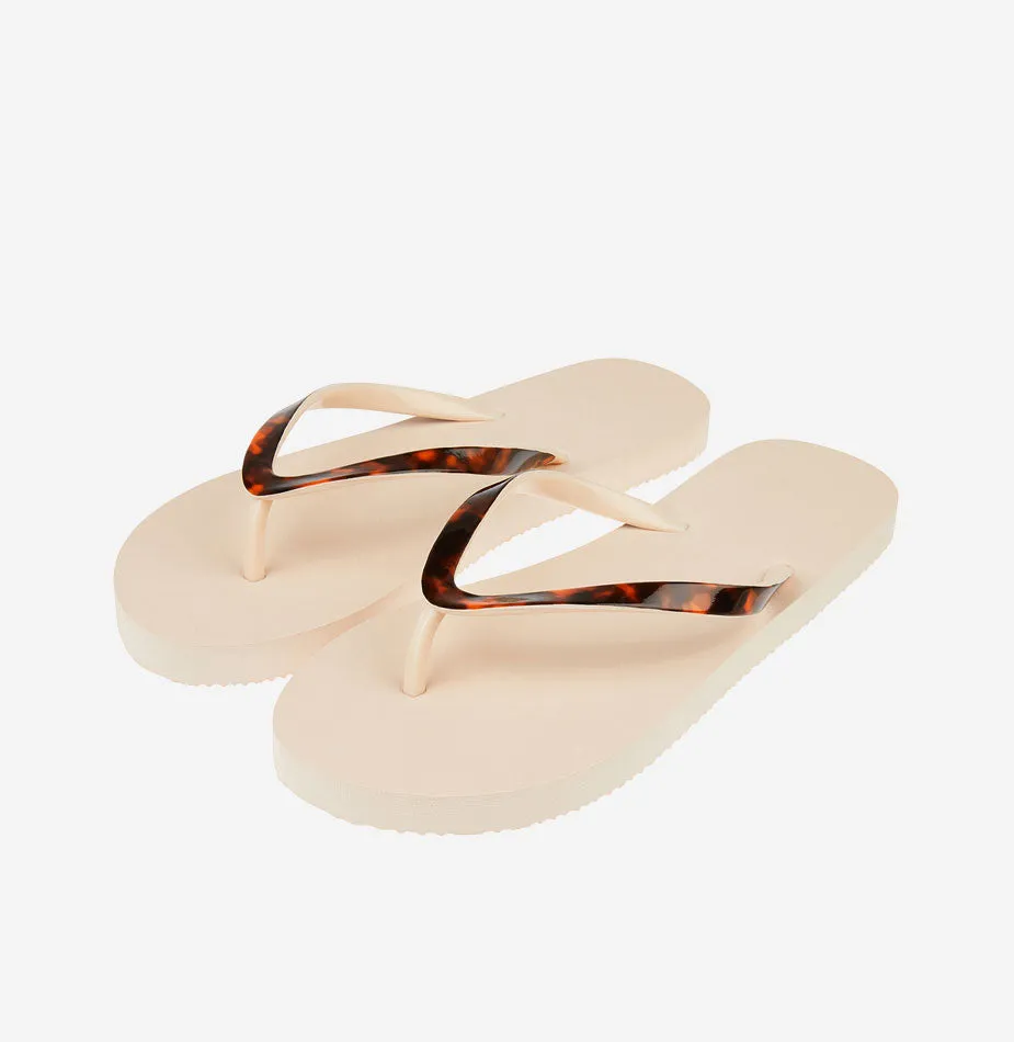 Tortoiseshell Eva Thong Flip Flops