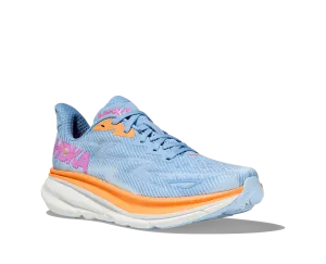 Women's Hoka Clifton 9 Color: Airy Blue/Ice Water (WIDE WIDTH)