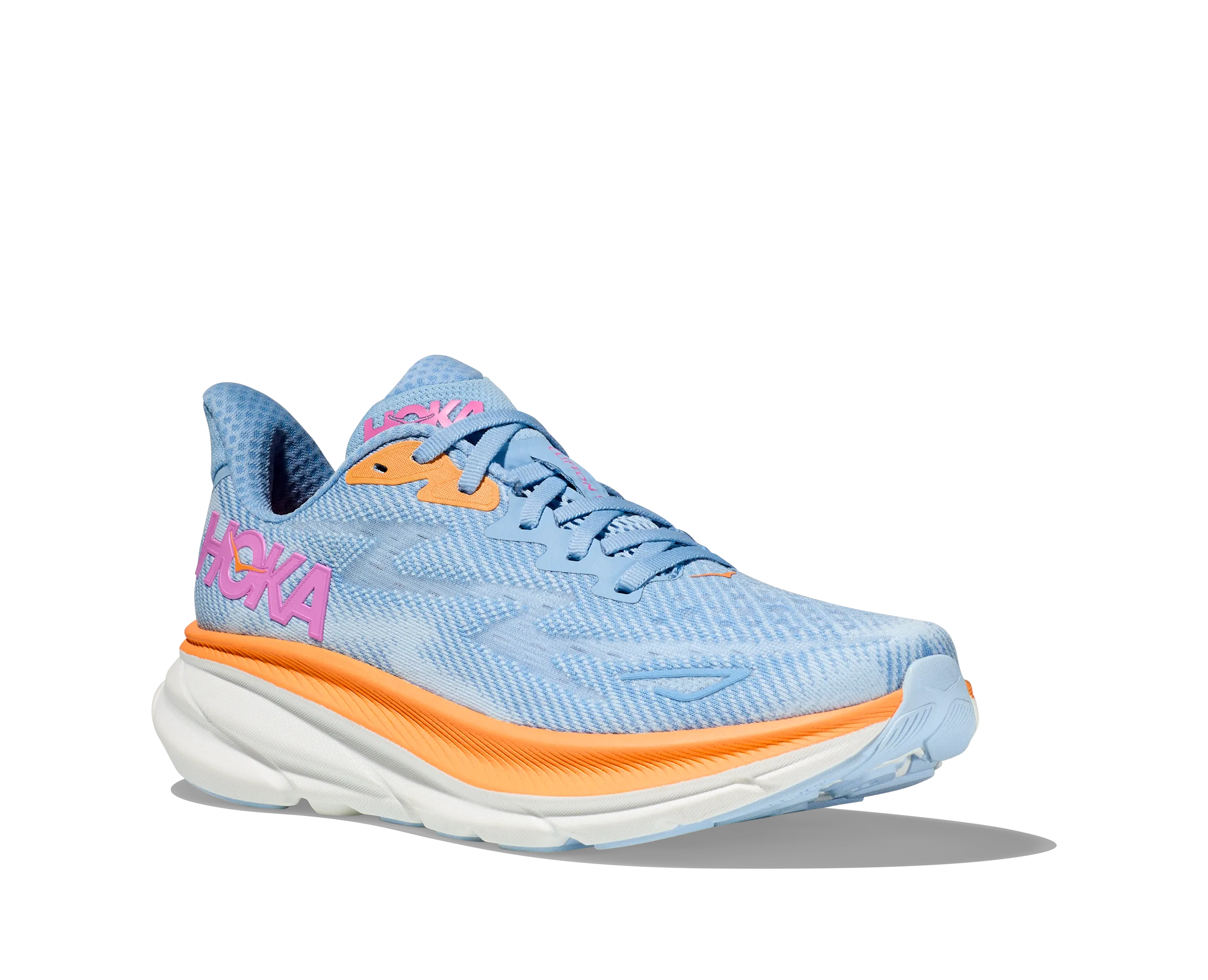 Women's Hoka Clifton 9 Color: Airy Blue/Ice Water (WIDE WIDTH)