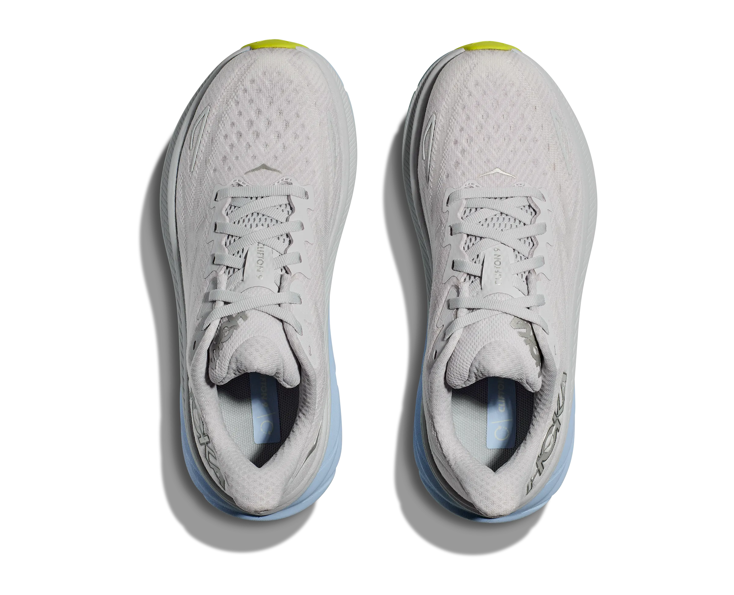 Women's Hoka Clifton 9 Color: Nimbus Cloud/Ice Water