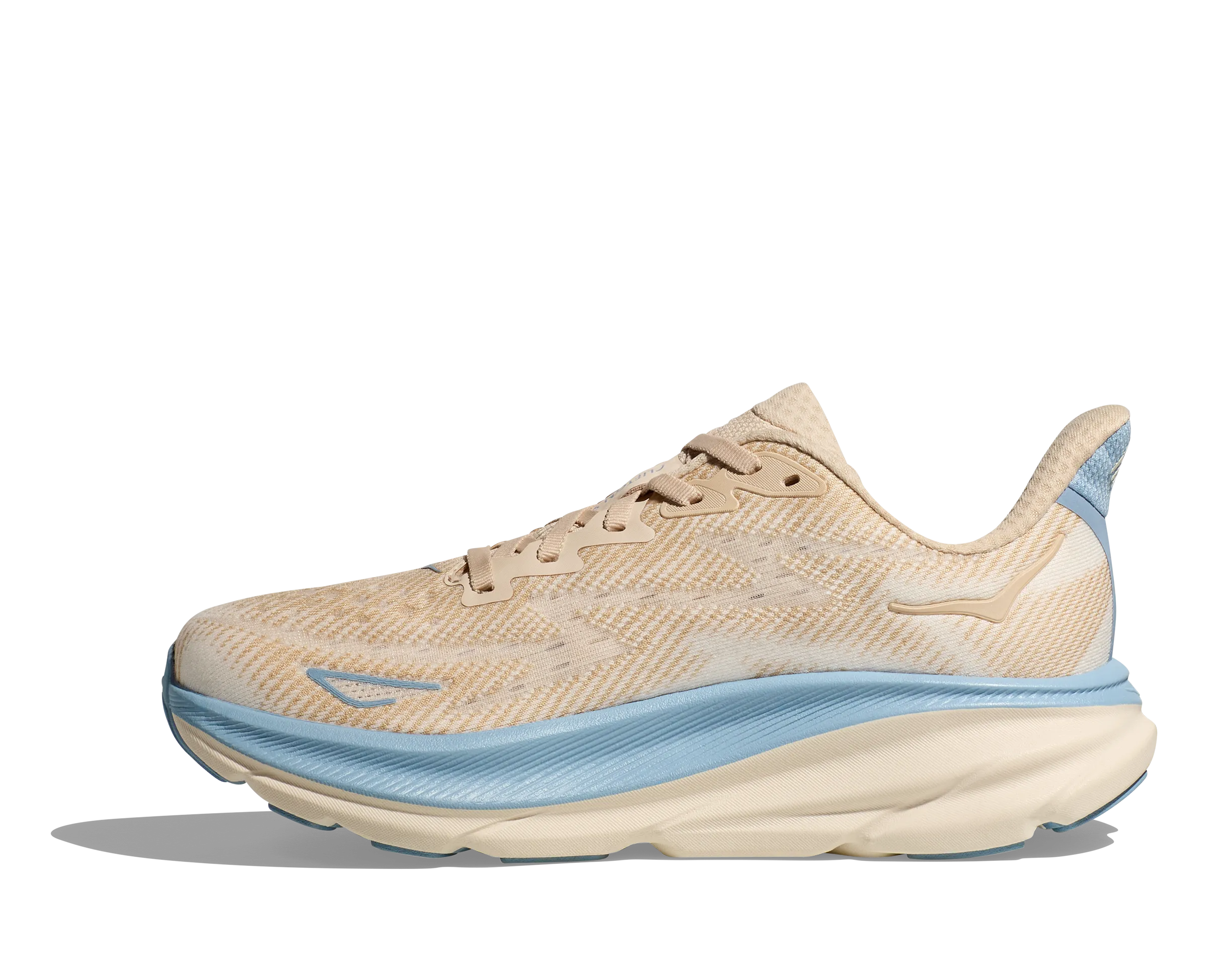 Women's Hoka Clifton 9 Color: Oak/ Alabaster