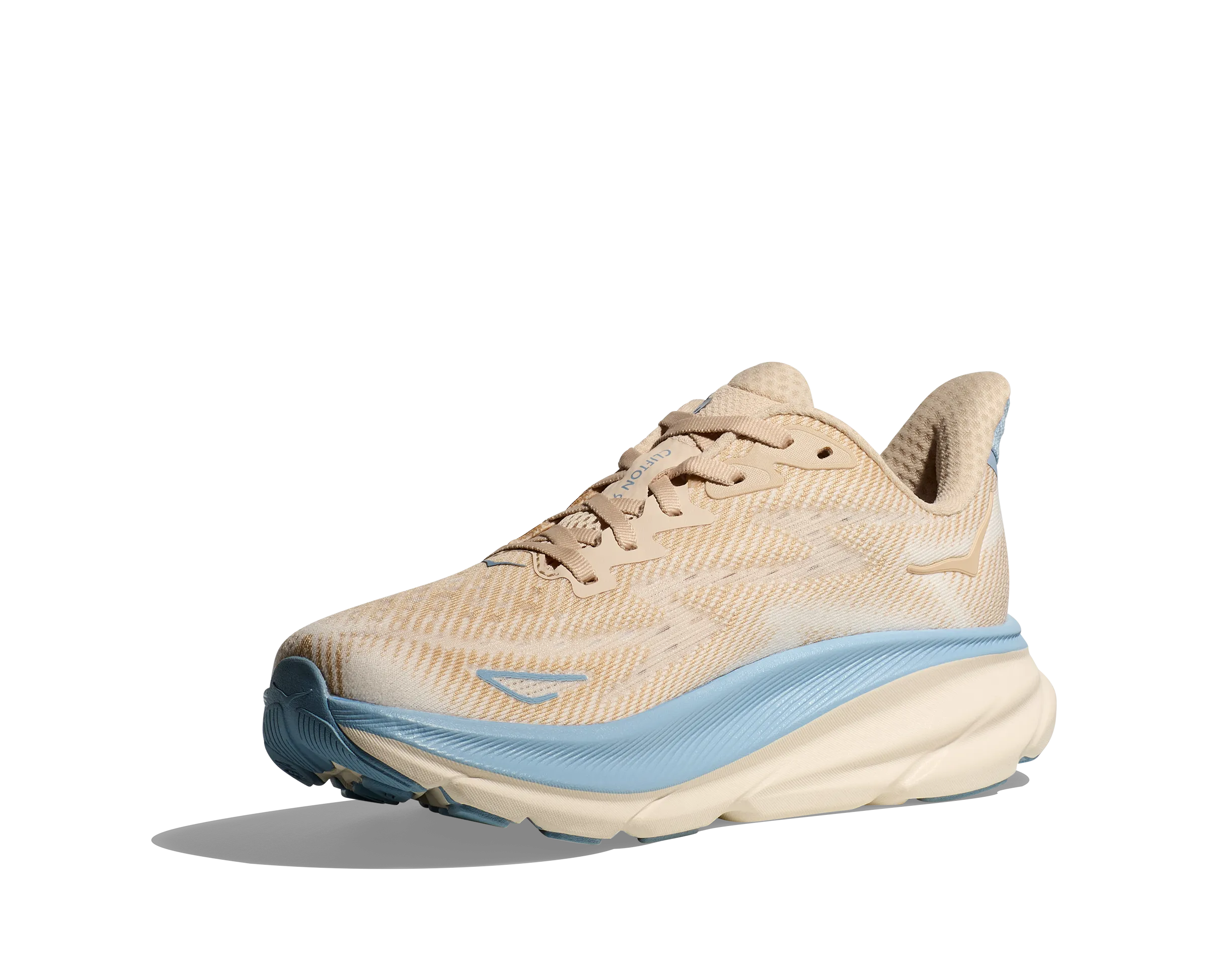 Women's Hoka Clifton 9 Color: Oak/ Alabaster